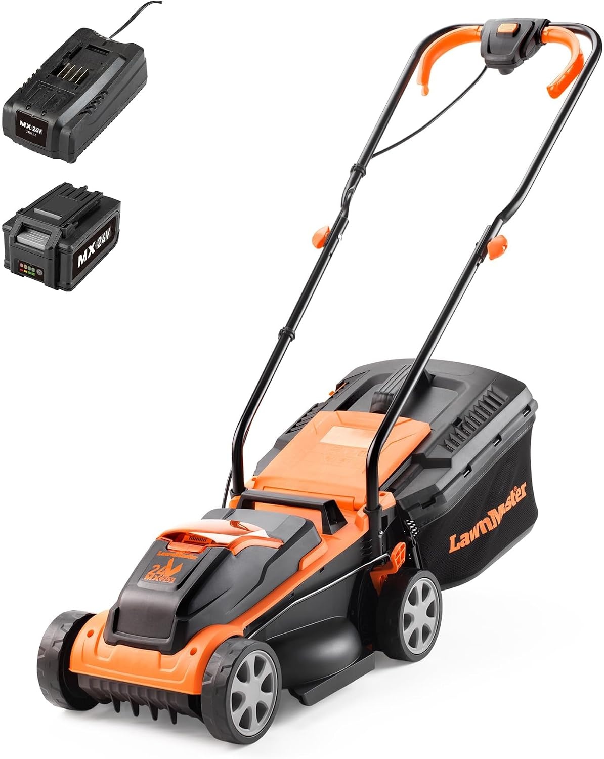 Elektrischer Rasenmäher 1800W, 40cm, Schwarz-Orange, Größe M, 34% Rabatt