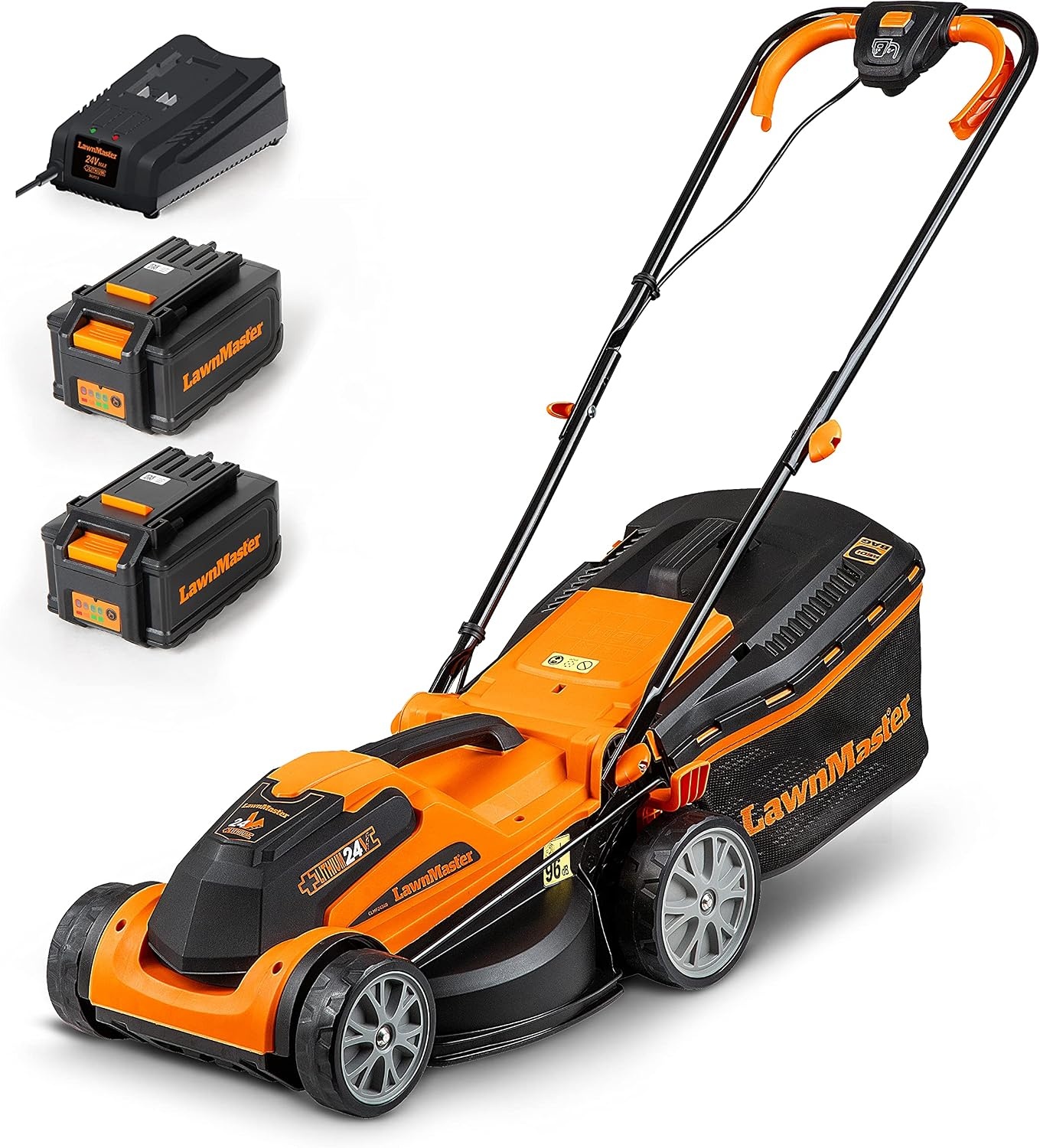 Elektrischer Rasenmäher 1800W, 40cm, Schwarz-Orange, Größe M, 34% Rabatt