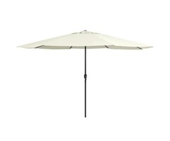Vidaxl Großer Sonnenschirm 390 cm Sandweiß - 46% Rabatt
