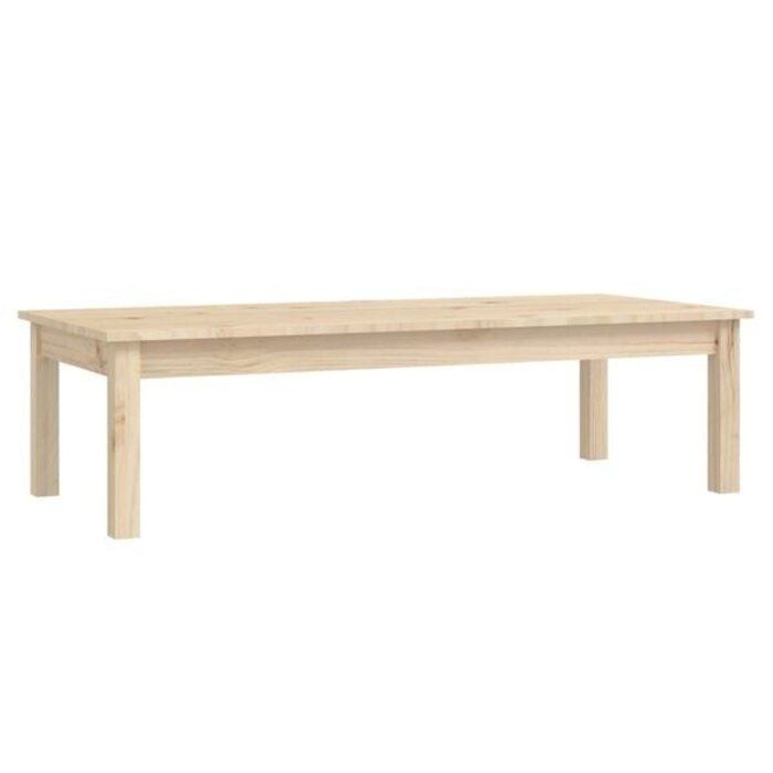 Couchtisch aus massivem Kiefernholz, 110 x 50 x 30 cm - 34% Rabatt
