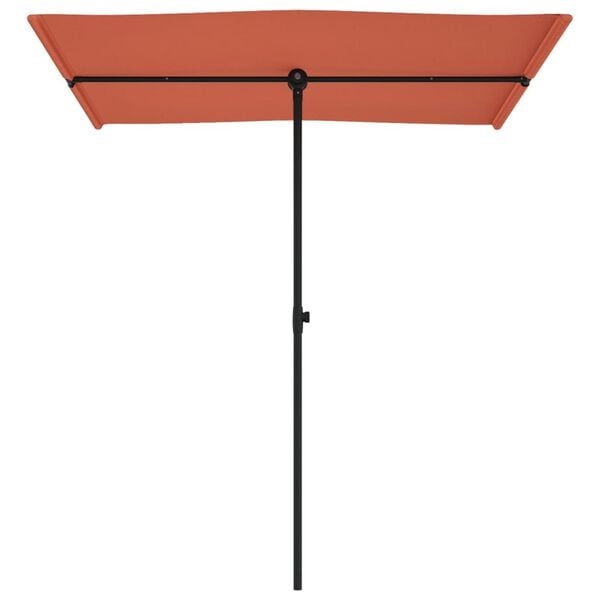Sonnenschirm 180x110 cm Terrakotta Aluminium - 33% Rabatt