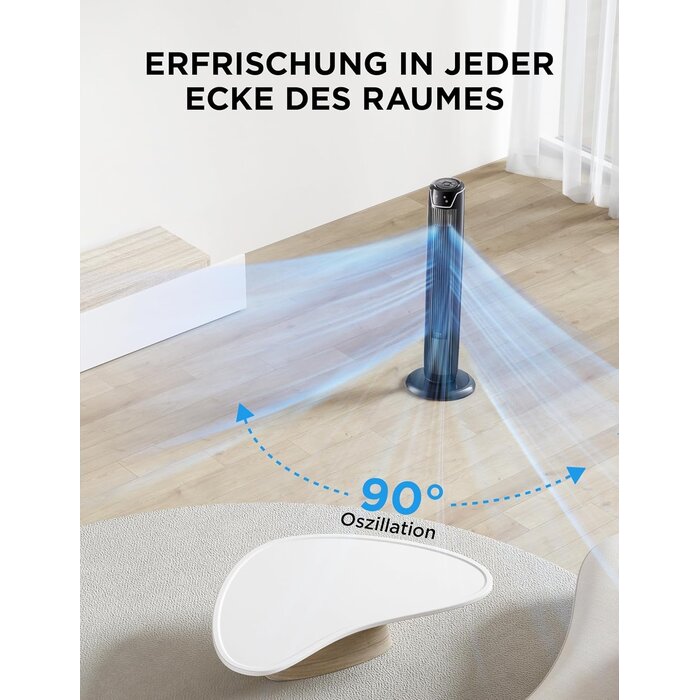 Turmventilator 92 cm Schwarz L - 34% Rabatt auf das ausgepackte Produkt