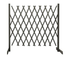 Vidaxl Ausziehbares Gartenspalier Fichtenholz 180x100cm grau - 36% Rabatt