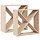 Weinregal 2er Set Kiefer massiv Natur, 62x62cm - 34% Rabatt