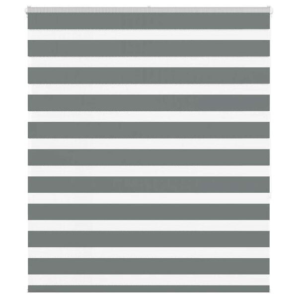 Doppelrollo Zebra-Rollo 135x150 cm Dunkelgrau - 32% Rabatt