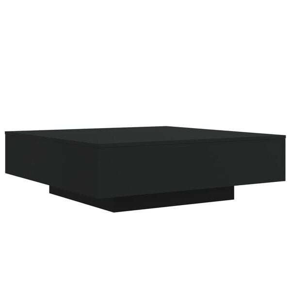 Couchtisch mit LED-Beleuchtung 100x100 cm Schwarz - 34% Rabatt