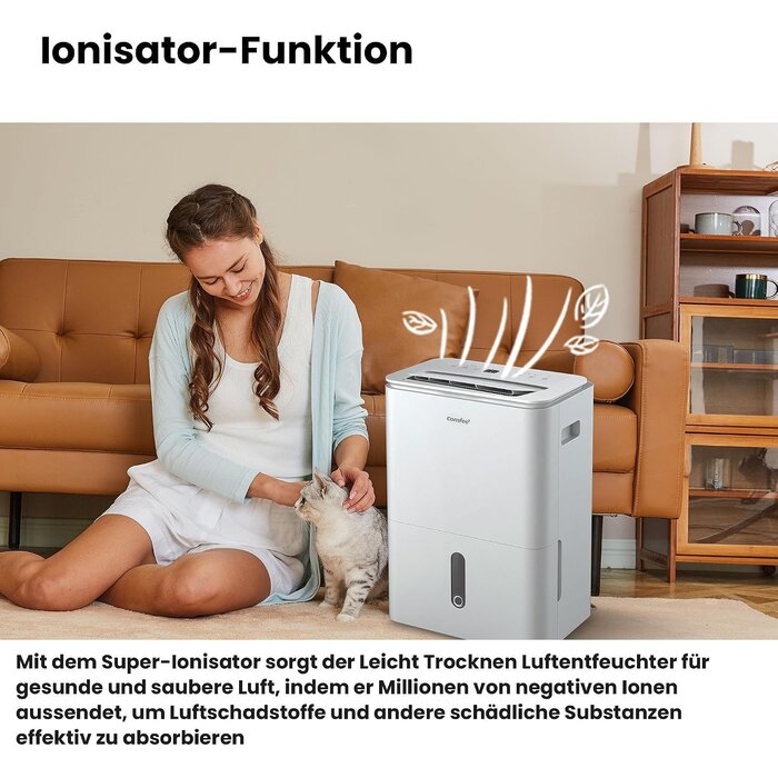 Luftentfeuchter 20L/Tag, wit, L - 35% Rabatt