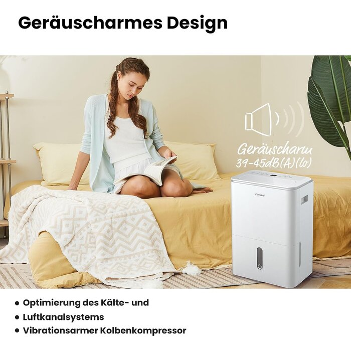Luftentfeuchter 20L/Tag, wit, L - 35% Rabatt