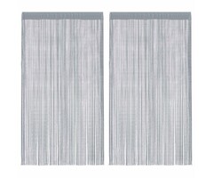 Vidaxl Fadengardinen 2er-Set 140x250 cm Lichtgrau - 36% Rabatt