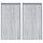 Fadengardinen 2er-Set 140x250 cm Lichtgrau - 30% Rabatt