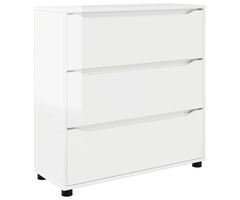 Vidaxl Aufbewahrungsschrank Hochglanz-Weiß 80x31x81 cm - 41% Rabatt