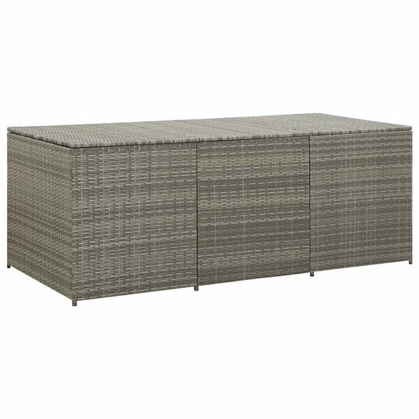 Gartenbox aus Polyrattan 180x90x70 cm Grau - 35% Rabatt