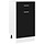 Unterschrank Lyon, 40 x 81,5 cm, Schwarz - 34% Rabatt
