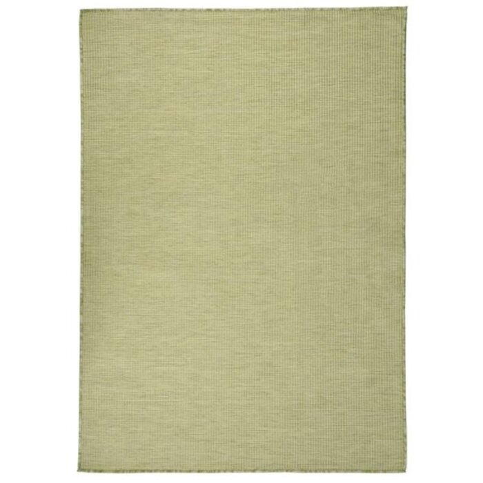 Außenteppich 160x230 cm Grün - Flachgewebe - 34% Rabatt