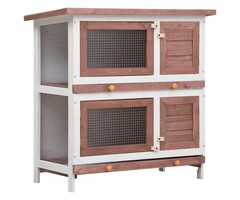 Vidaxl Kaninchenstall mit 2 Ebenen, 90x45x90 cm - 34% Rabatt