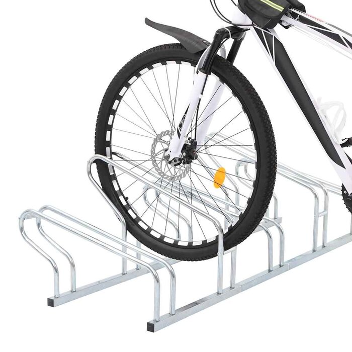Fahrradständer für 5 Fahrräder, verzinkter Stahl - 34% Rabatt