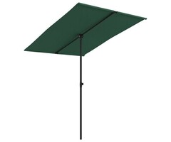 Vidaxl Sonnenschirm 200 x 150 cm Grün - Aluminiummast - 39% Rabatt