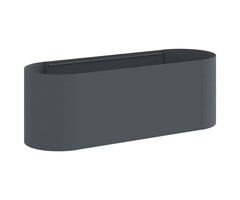 Vidaxl Hochbeet aus Stahl, 120 x 40 x 40 cm, Anthrazit - 46% Rabatt