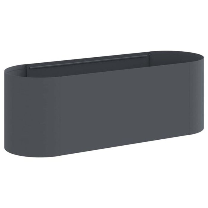 Stahl-Hochbeet 120 x 40 x 40 cm, Anthrazit - 34% Rabatt