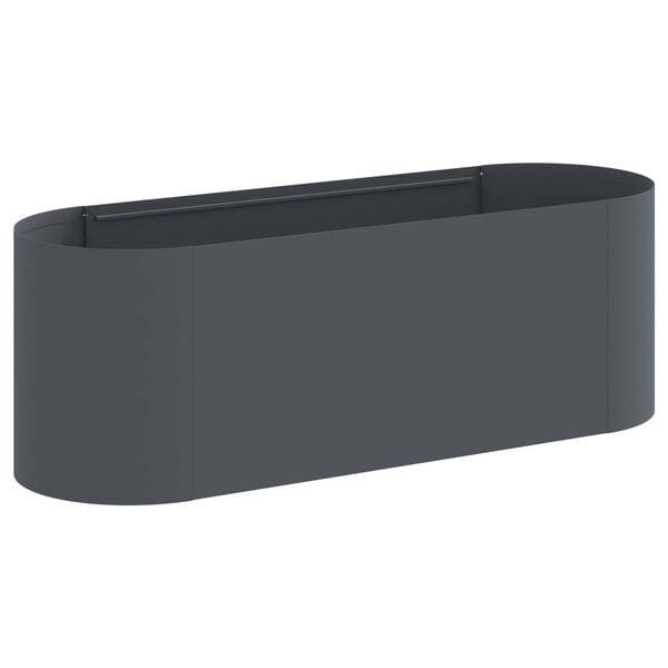 Stahl-Hochbeet 120 x 40 x 40 cm, Anthrazit - 34% Rabatt