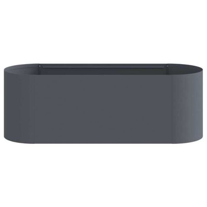 Stahl-Hochbeet 120 x 40 x 40 cm, Anthrazit - 34% Rabatt