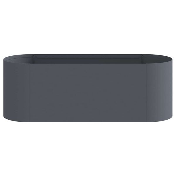 Stahl-Hochbeet 120 x 40 x 40 cm, Anthrazit - 34% Rabatt