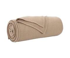 Vidaxl Fleece-Wohndecke Camel 170x130 cm - 35% Rabatt