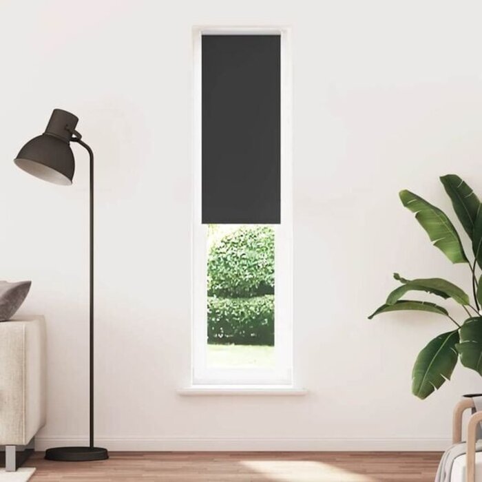 Verdunkelungsrollo 60x210 cm in Schwarz - 26% Rabatt