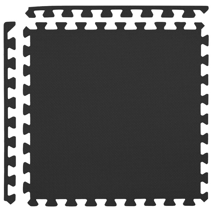 40-tlg. EVA-Bodenmatten-Set 14,4 m² Schwarz - 30% Rabatt