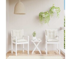 Vidaxl 2er-Set Stuhlkissen 100x50x7 cm Creme - 43% Rabatt