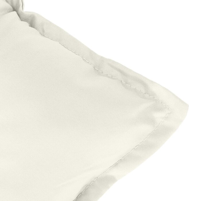 2er-Set Stuhlkissen für niedrige Rückenlehne, 100x50x7 cm, Creme, 32% Rabatt