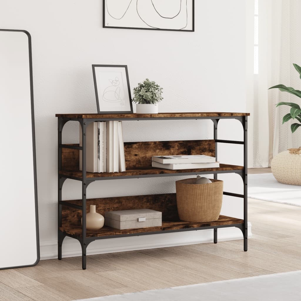 Konsolentisch Wandtisch Rauch-Eiche 100x32x75 cm - 33% Rabatt