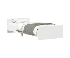 Vidaxl Schlichtes Bettgestell Weiß 75 x 190 cm - 41% Rabatt