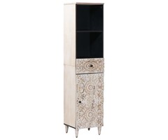 Vidaxl Design Badezimmerschrank, Mangoholz, Weiß, 160 cm - 41% Rabatt