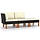 3-tlg. Lounge-Set Rattan & Eukalyptusholz Schwarz - 34% Rabatt