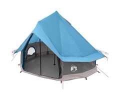 Vidaxl 4 Personen Tipi-Zelt, 250 x 250 cm - Blau - 46% Rabatt