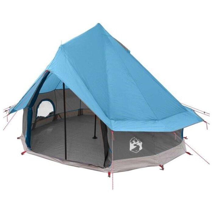 Tipi-Zelt für 4 Personen Blau 250x250cm - 34% Rabatt