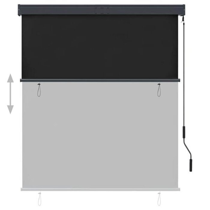 Außenrollo 140x250 cm Anthrazit - 34% Rabatt auf Retourenware