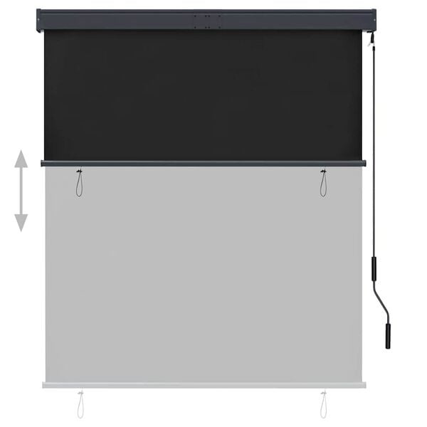 Außenrollo 140x250 cm Anthrazit - 34% Rabatt auf Retourenware