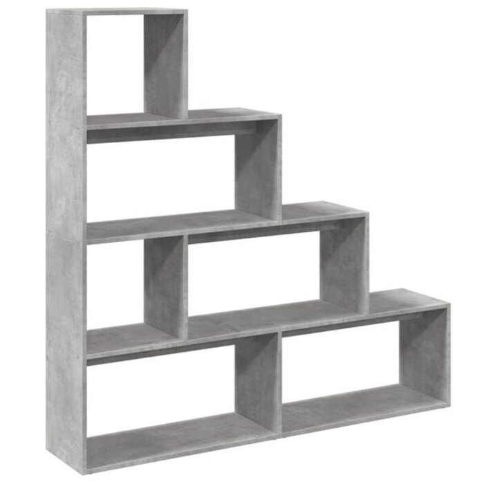 Raumteiler & Bücherregal, Beton-Grau, 143,5 cm - 34% Rabatt