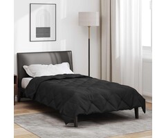 Vidaxl Ganzjahresbettdecke, 140x220 cm, Schwarz, Mikrofaser - 46% Rabatt