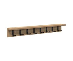 Vidaxl Wandgarderobe mit Ablage, Artisan Eiche Optik, 80 cm - 32% Rabatt