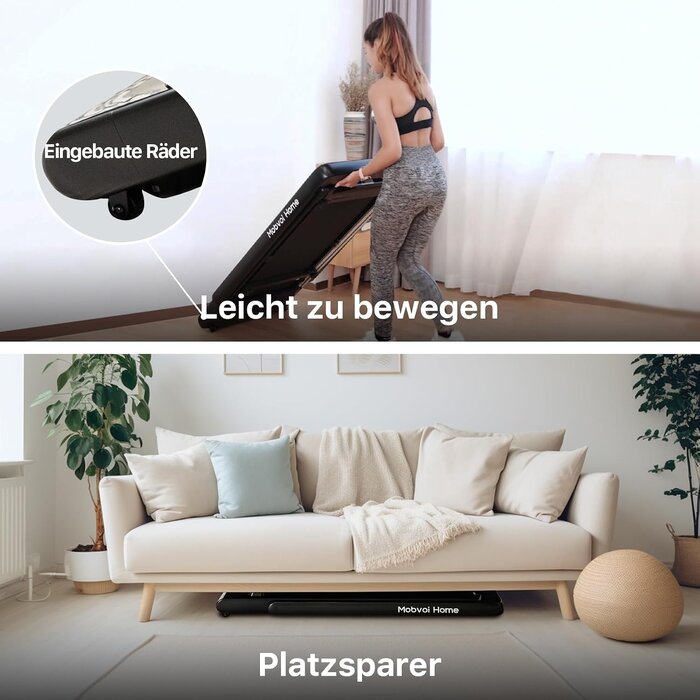 Klappbares Laufband 78x133 cm, Schwarz, 35% Rabatt