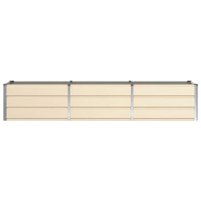 Großer Pflanzkübel in Elfenbein, 240 x 80 x 45 cm, Stahl - 33% Rabatt