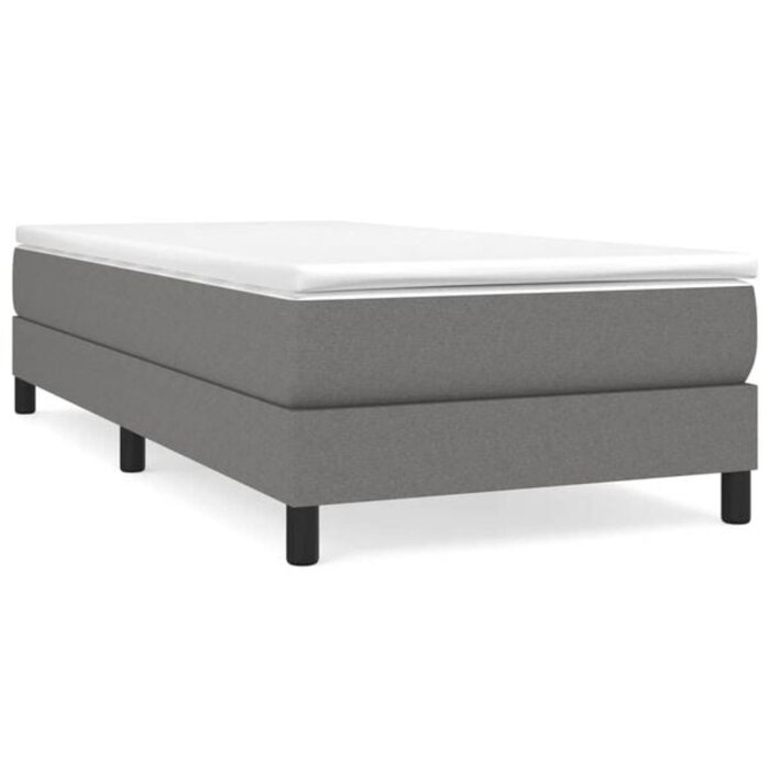 Bettgestell 100x200 cm Dunkelgrau - 33% Rabatt