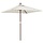 Gartenschirm 198x198 cm Holzmast sandfarben - 34% Rabatt