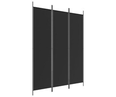 Vidaxl Stilvoller Raumteiler 150x200 cm - 3-teilig, Schwarz - 37% Rabatt