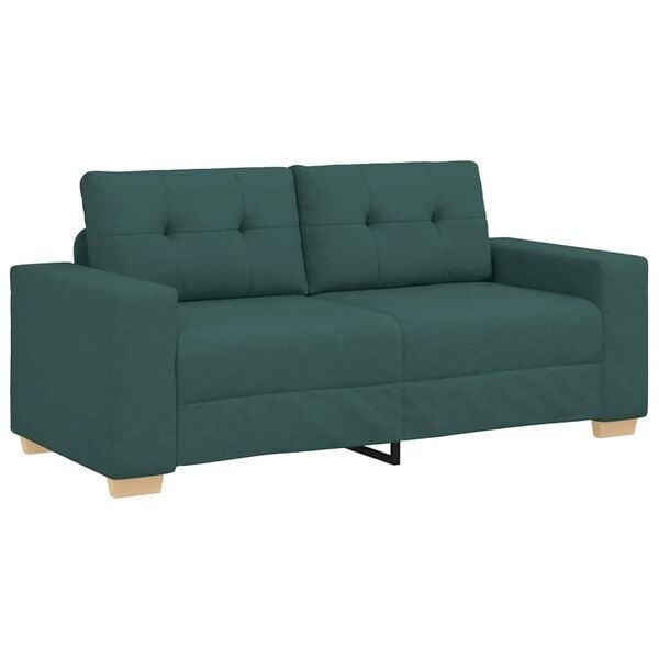 Loveseat Sofa in Dunkelgrün 180x77x82 cm - 35% Rabatt