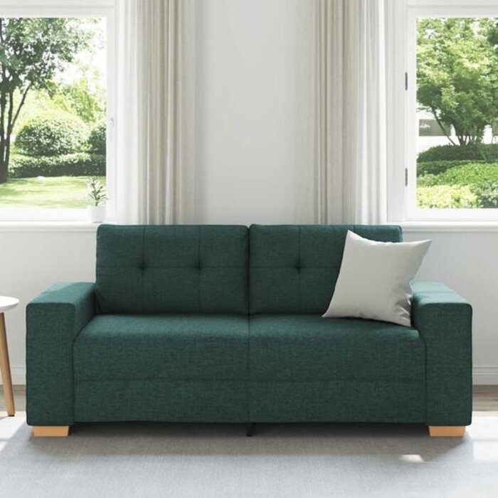 Loveseat Sofa in Dunkelgrün 180x77x82 cm - 35% Rabatt