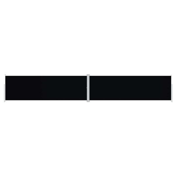 Vidaxl Ausziehbare Seitenmarkise 200x1200 cm Schwarz - 35% Rabatt